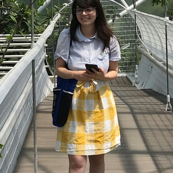 Cute Handmade Checkered Skirt - Picture 1 of 2